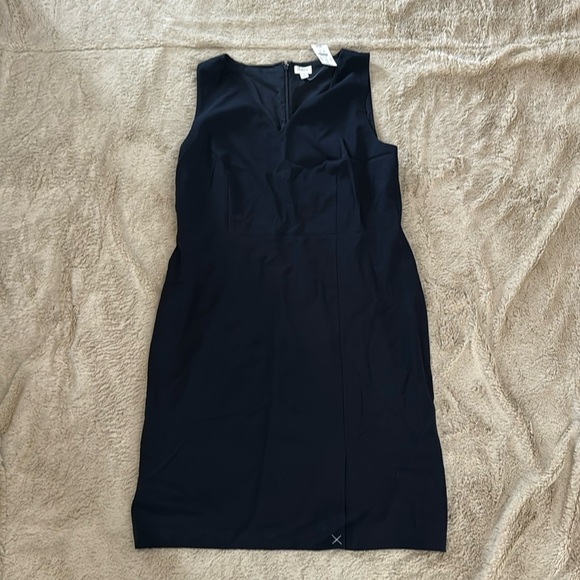 Navy blue dress. Brand is J.Crew. Size 16. - Picture 1 of 4